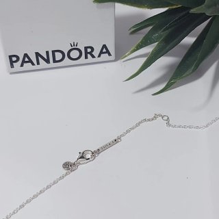 Collar Pandora Corazón Verde Plata