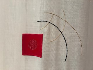 Panel japonés con riel y galería