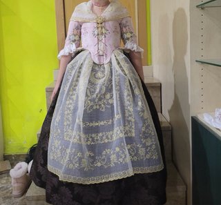 Traje de Fallera Rosa 6/7 años