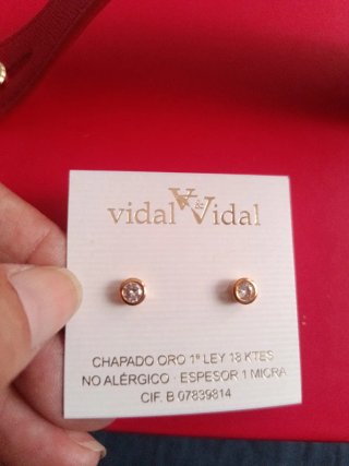 Pendientes Vidal & Vidal Chapado Oro 18K