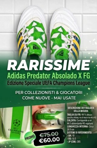 Adidas Predator Absolado FG Edizione Speciale 44.5