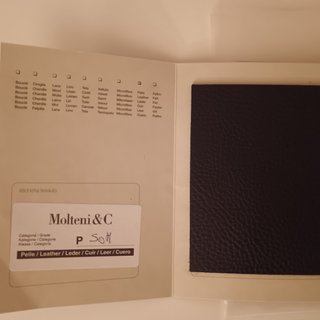 Divano Molteni 3 posti pelle nero