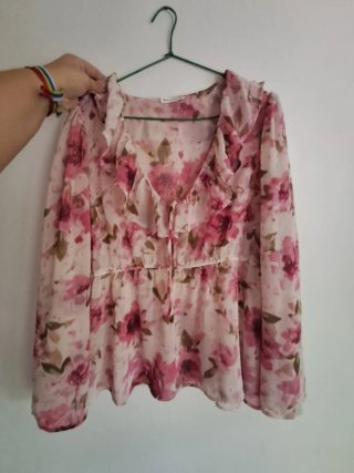 Blusa flores XL