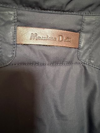 Chaqueta Cuero Sintético Massimo Dutti Marrón
