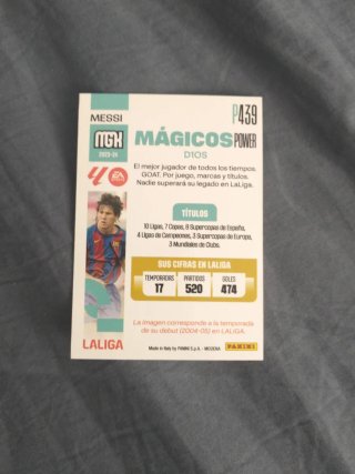 Cromos Messi y Cristiano Ronaldo Mágicos Power