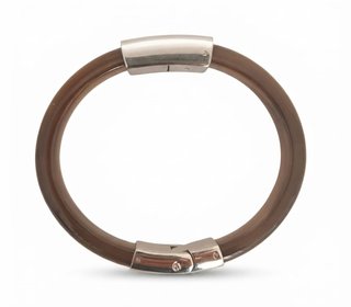 Pulsera Rígida Michael Kors Marrón y Plateada