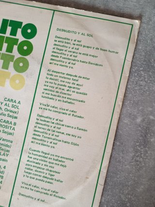 Emilito, Desnudito y al Sol 1978 Vinilo