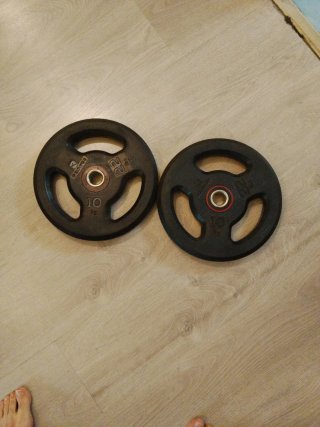 Discos de pesa 10kg (par)