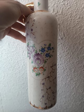 Botella Anís Escudo Zamora Porcelana Pintada mano