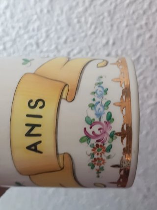 Botella Anís Escudo Zamora Porcelana Pintada mano