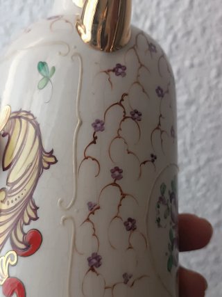 Botella Anís Escudo Zamora Porcelana Pintada mano