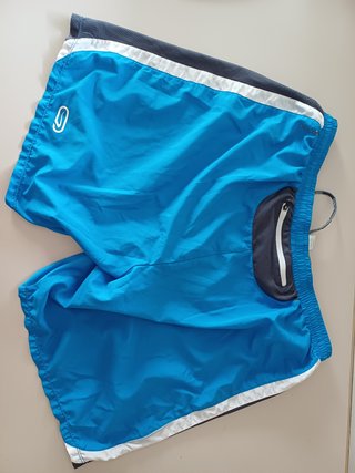 Pantalón Corto / Bañador Kalenji XL Azul/Gris