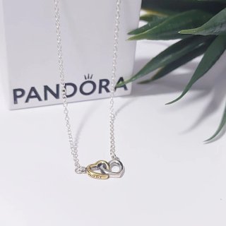 Collar Pandora Corazones Entrelazados