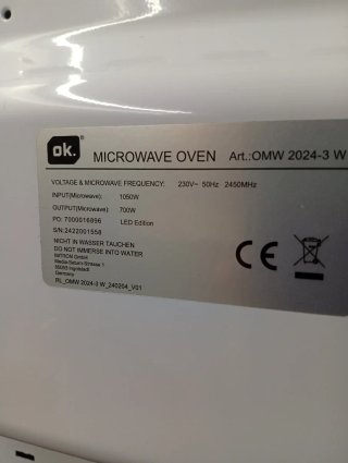 MICROONDAS OK. COMO NUEVO