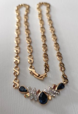 Conjunto collar y pendientes vintage