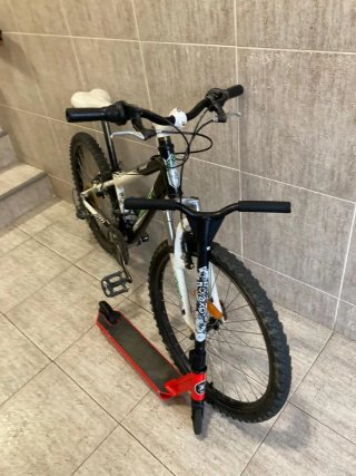 Bicicleta y patinete