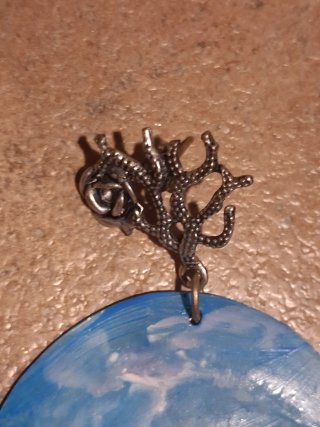 Orecchini dipinti a mano paesaggio mare