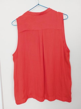 Blusa Sfera Coral sin Mangas Talla L