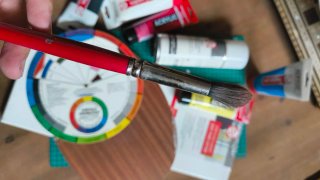 Kit Pintura Lienzo Acrílico y Accesorios