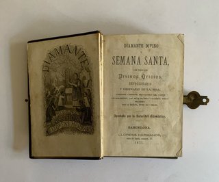 Devocionario antiguo Diamante Divino 1872