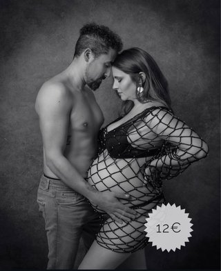 Vestido sesiones de maternidad atrezzo