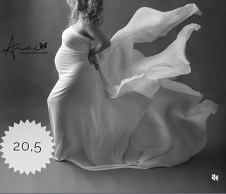 Vestido sesiones de maternidad atrezzo