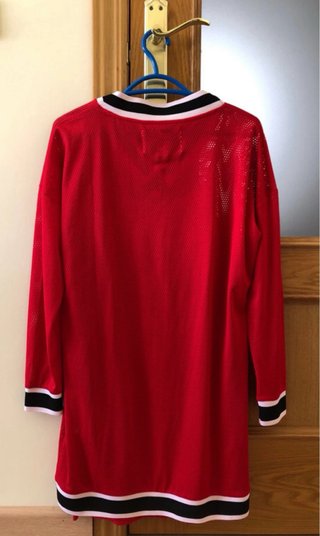 Vestido Camiseta GUESS Rojo Malla Talla S