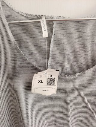 Camiseta tirantes Promod gris XL nueva con etiquet