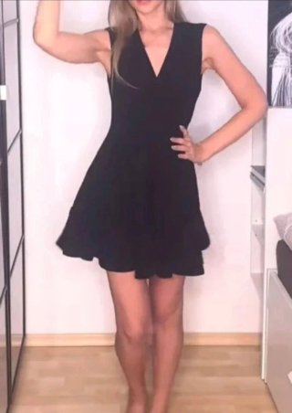 Vestido negro Zara