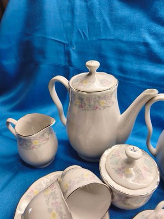 Serviço de café em porcelana