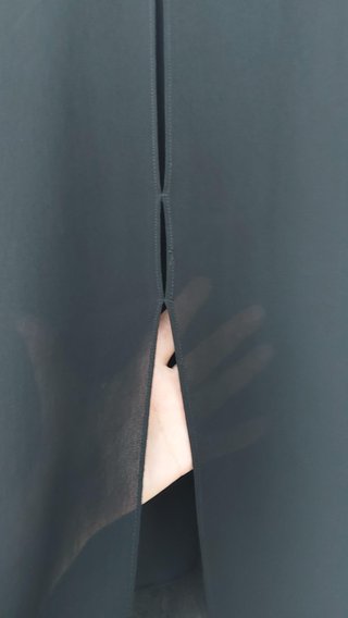 Blusa Zara Negra Mangas Campana Elegante