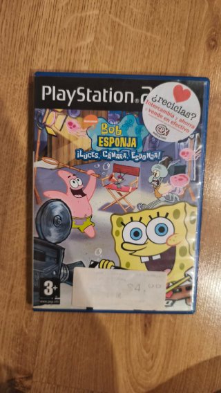 Videojuego BobEsponja ¡Luces, cámara, esponja! PS2