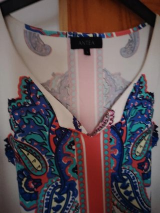 Vestido estampado multicolor