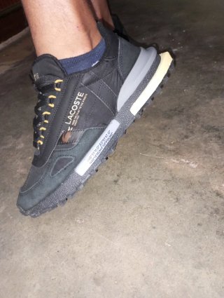 Zapatillas Lacoste Negras y Amarillas originales