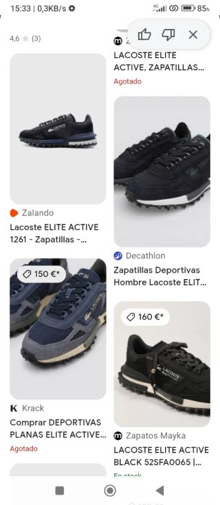Zapatillas Lacoste Negras y Amarillas originales