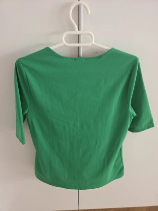 Camiseta verde Ann Taylor mujer