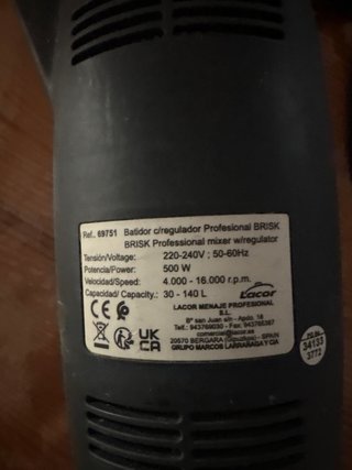 Cabezal motor Lacor 500W