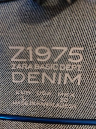Chaqueta Vaquera Zara Basic Talla L