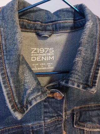 Chaqueta Vaquera Zara Basic Talla L