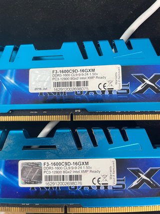 2x G.Skill DDR3 1600MHz 8GB RAM