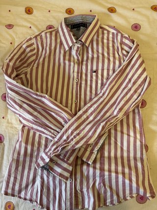 Camisa Tommy Hilfiger Rayas M Mujer Nueva