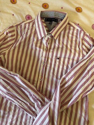 Camisa Tommy Hilfiger Rayas M Mujer Nueva