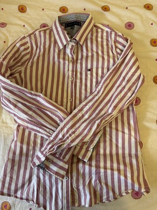Camisa Tommy Hilfiger Rayas M Mujer Nueva