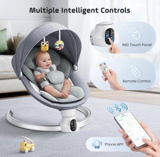 Hamaca eléctrica para bebé Kotsy Bluetooth