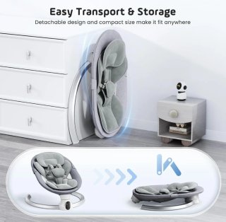 Hamaca eléctrica para bebé Kotsy Bluetooth