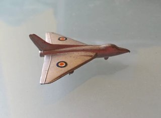 Mercury Toys Art 406 Avro 707 A Aereo Met vintage