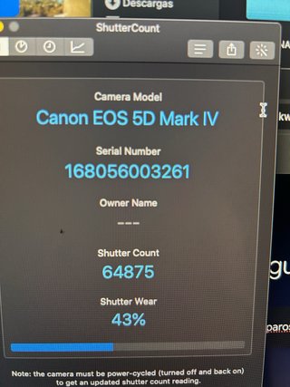 Canon EOS 5D Mark IV Cámara DSLR Negra 65000 dispa