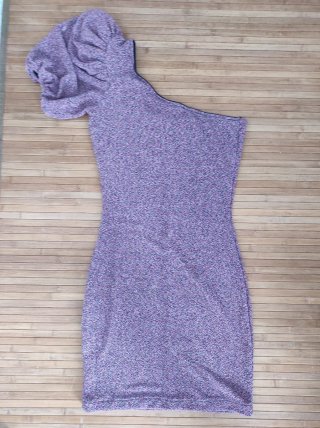 Vestido fiesta un hombro