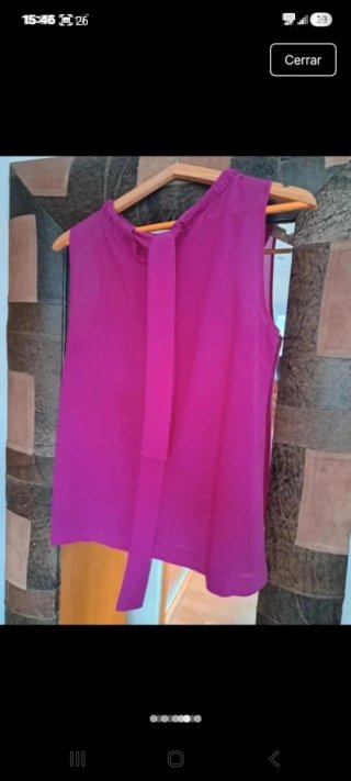 Blusa sin mangas morada