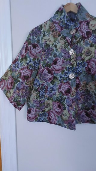 Chaqueta Tapiz Floral Vintage